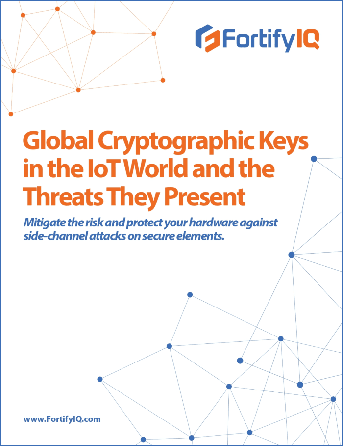 Global crypto keys in the IoT world and the threats they present